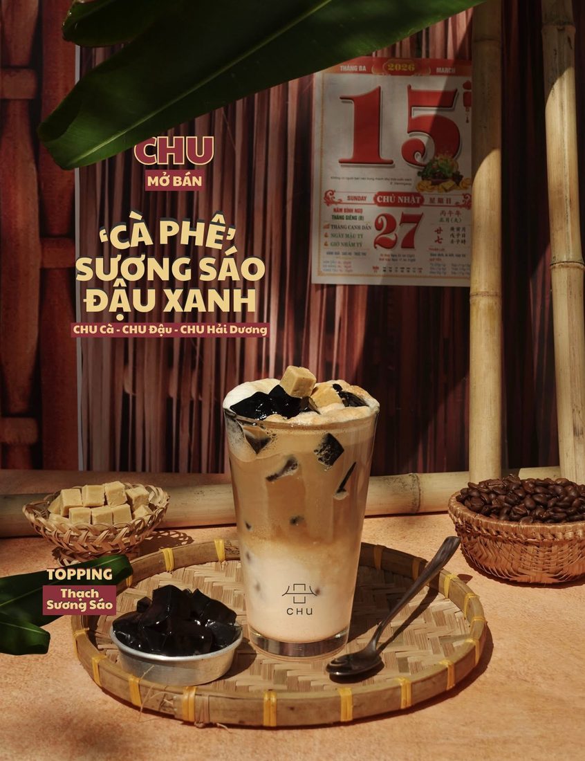 Cà Phê Sương Sáo Đậu Xanh